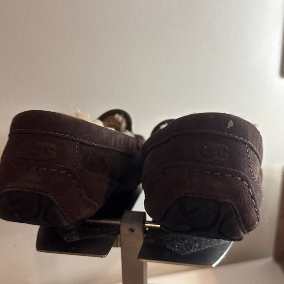 UGG® Ascot Corduroy II Driver Men's Brown Slippers - Picture 5 of 8